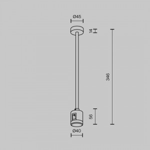 Токопроводящая шина Maytoni Flarity латунь 24V