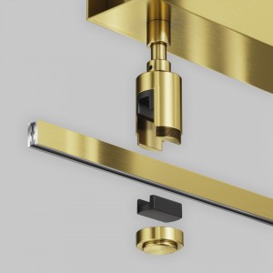 Voolusiin Maytoni lakke kinnitatav toiteploki alus toitesisendiga Flarity messing 24V