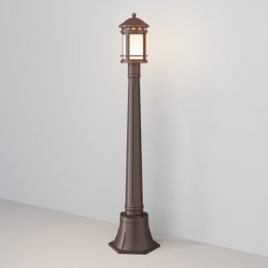 Bollard light Maytoni Salamanca brown 60W E27 360° IP44