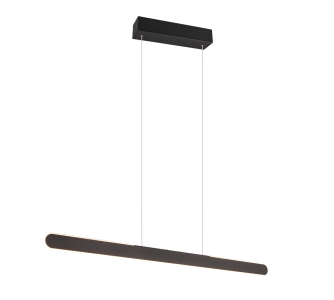 Rippvalgusti Trio Lighting Helios must 28W 3300lm CRI80 IP20 switch dimmeriga. 2700K-6000K soe + külm valge