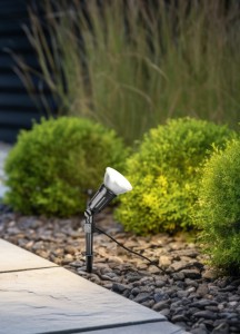 Maapinnavalgusti Trio Lighting Caceres antratsiit ümar E27 IP44