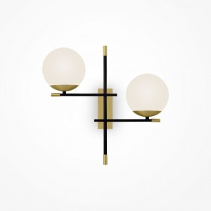 Seinavalgusti Maytoni Nostalgia 2 must / kuldne E14 IP20