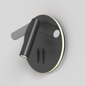 Seinävalaisin Maytoni IOS 176 musta 9W 600lm 30° IP20 830