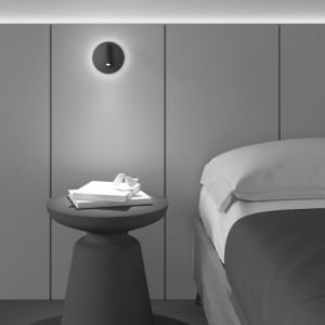 Seinävalaisin Maytoni IOS 176 musta 9W 600lm 30° IP20 830