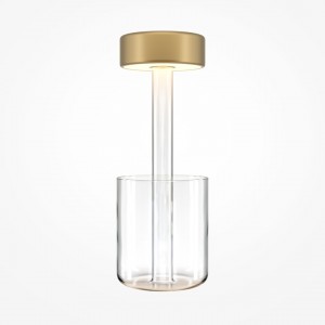 Ladattava pöytälamppu Maytoni AI Collaboration kultainen 3W 120lm CRI80 120° IP20 2200K, 3000K, 4000K 3CCT