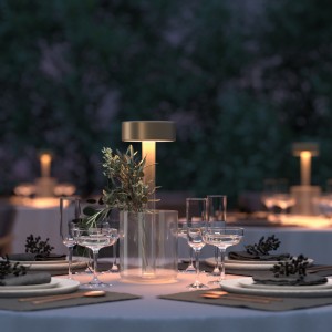 Перезаряжаемая настольная лампа Maytoni AI Collaboration золотой 3W 120lm CRI80 120° IP20 2200K, 3000K, 4000K 3CCT