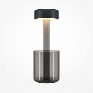 Ladattava pöytälamppu Maytoni AI Collaboration musta / harmaa 3W 120lm CRI80 120° IP20 2200K, 3000K, 4000K 3CCT