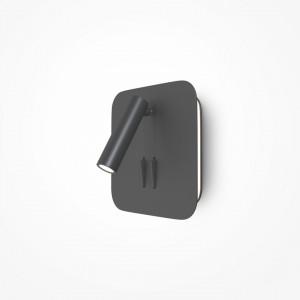 Seinävalaisin Maytoni IOS 176 musta 9W 550lm 30° IP20 830