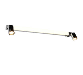 Peilivalo Trio Lighting Enrico H2O LED + 2xGU10 kromi 230V 9W 1200lm GU10 IP44 2300K, 3000K, 4000K 3CCT