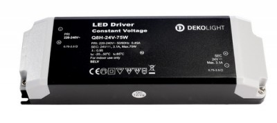 Toiteplokk Deko-Light Toiteplokk (CV, DC) - BASIC, CV, Q8H-24-75W,176–250V must IP20 No dim