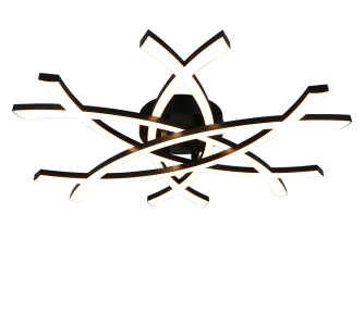 Laevalgusti Trio Lighting Pollock must 230V 33W 3800lm IP20 830