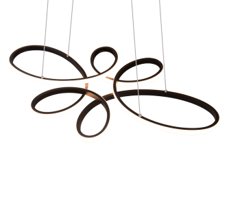 Rippvalgusti Trio Lighting FLY must 32W 3900lm IP20 switch dimmer 3000K soe valge