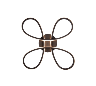 Потолочный светильник Trio Lighting FLY черный 22W 2600lm IP20 switch dimmer 3000K теплый белый