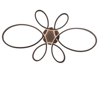 Потолочный светильник Trio Lighting FLY черный 32W 3900lm switch dimmer 3000K теплый белый