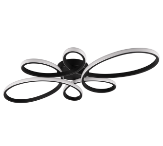 Потолочный светильник Trio Lighting FLY черный 32W 3900lm switch dimmer 3000K теплый белый