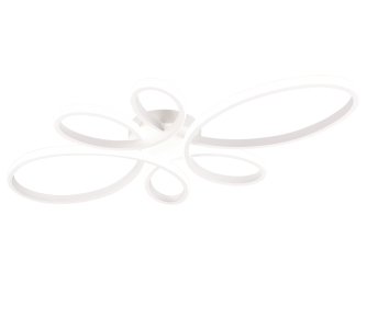 Laevalgusti Trio Lighting FLY valge 32W 3900lm switch dimmer 4000K päevavalge