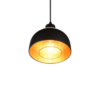 Rippvalgusti Trio Lighting Punch must / kuldne E27