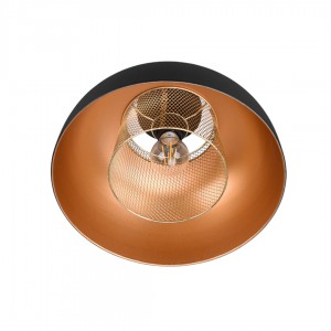 Kattovalaisin Trio Lighting Punch musta / kultainen E27