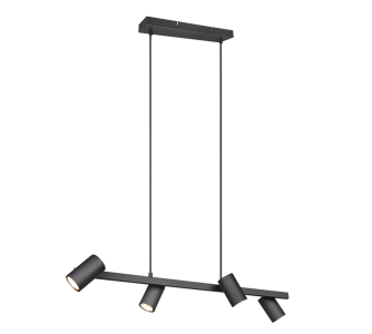 Rippvalgusti Trio Lighting Marley 4 must GU10 IP20