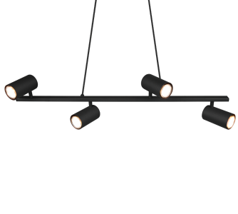 Rippvalgusti Trio Lighting Marley 4 must GU10 IP20