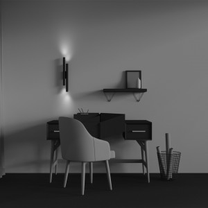 Seinavalgusti Maytoni Calipso must 24W 1620lm 36° IP20 927