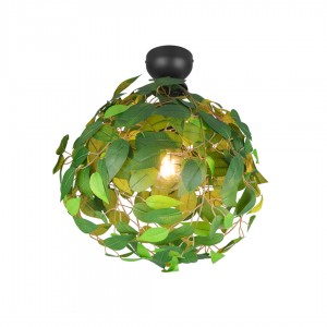 Laevalgusti Trio Lighting Leavy roheline E27 IP20