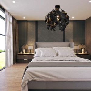 Laevalgusti Trio Lighting Leavy must E27 IP20