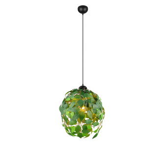 Rippvalgusti Trio Lighting Leavy must / kuldne E14 IP20