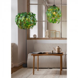 Rippvalgusti Trio Lighting Leavy must / kuldne E14 IP20