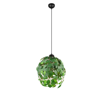 Rippvalgusti Trio Lighting Leavy roheline E14 IP20