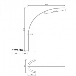 Põrandavalgusti Trio Lighting Shanghai valge 18W 2000lm jah 3000K soe valge