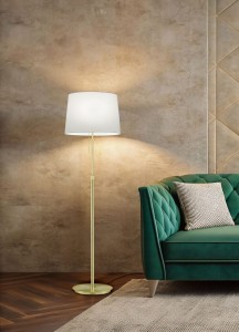 Põrandavalgusti Trio Lighting Lyon messing E27