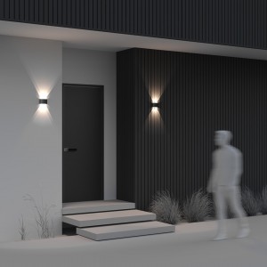 Fassaadivalgusti Maytoni Strato must 4W 400lm 49° IP54 830