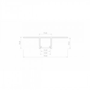 Alumiiniumprofiil LUMINES Falco 2m hõbedane