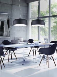 Rippvalgusti Trio Lighting Baron must E27 IP20