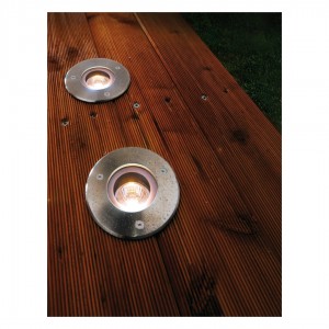 Maapinnavalgusti Deko-Light Quick RD hõbedane GU10 IP67