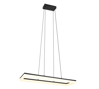 Rippvalgusti Trio Lighting Camino must 27W 3400lm IP20 830