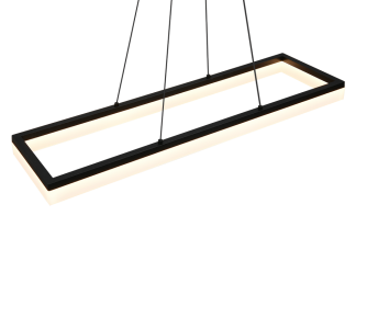 Rippvalgusti Trio Lighting Camino must 27W 3400lm IP20 830