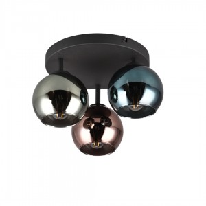 Kattovalaisin Trio Lighting Sheldon musta E14 IP20