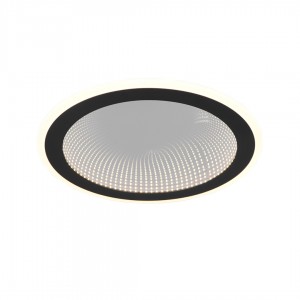 Plafoon Trio Lighting Glace must / valge ümar 21.5W 2600lm CRI80 IP20 TRIAC  2700K-6500K