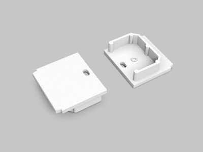 Otsakork TOPMET LINEA-IN20 TRIMLESS auguga valge