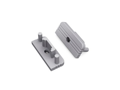 Otsakork TOPMET Surface10 auguga hõbedane