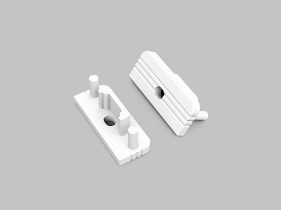 Otsakork TOPMET Surface10 auguga valge