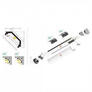 Alumiiniumprofiil TOPMET QUARTER10 BD/U6 4m anodeeritud