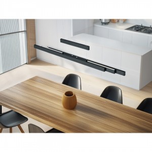 Rippvalgusti Trio Lighting Trajan must 45W 5300lm CRI80 IP20 2700K-5000K