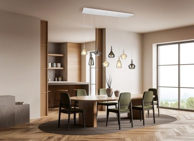 Rippvalgusti Trio Lighting Aldea 8 X E14 valge E14 IP20