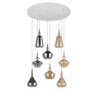 Rippvalgusti Trio Lighting Aldea 8 X E14 valge E14 IP20