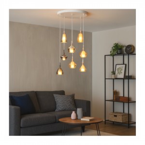 Rippvalgusti Trio Lighting Aldea 8 X E14 valge E14 IP20