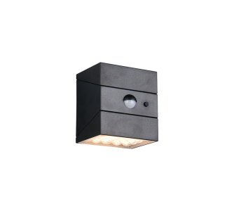 Fassaadivalgusti Trio Lighting Talca liikumis- ja hämaranduriga must 2,5W 330lm CRI80 IP65 3000K, 4000K, 6000K 3CCT