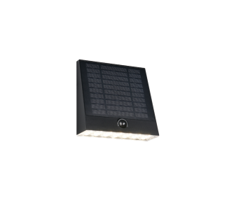 Fassaadivalgusti Trio Lighting Bilbao liikumis- ja hämaranduriga must 6W 700lm IP44 840